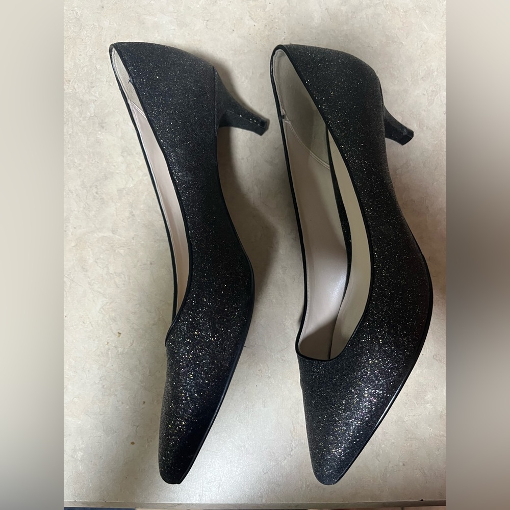Cole Haan Grand os Signture black sparkle heels